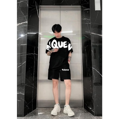 Bộ Thể Thao Nam Nữ MC QUEEN In Chữ Full Tay