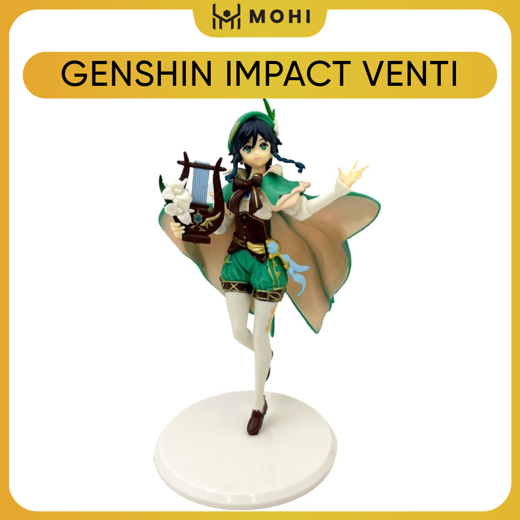 Mô Hình Genshin Impact Venti Cao 18cm, nặng 190 gram - Figure Genshin Impact - Có Hộp màu