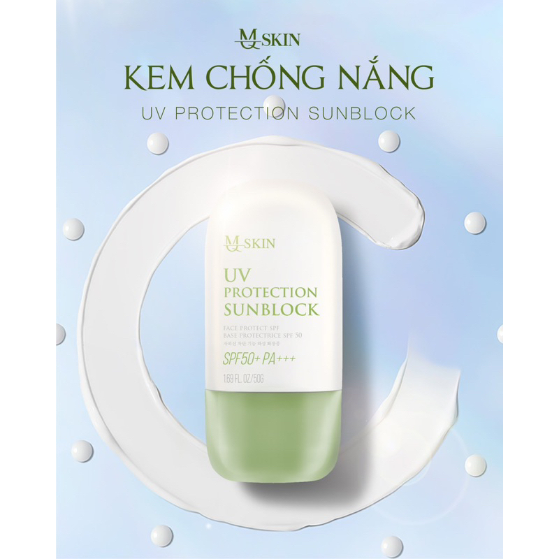 Kem chống nắng MQ SKIN SPF50+PA+++ uv protection sunblock 50g