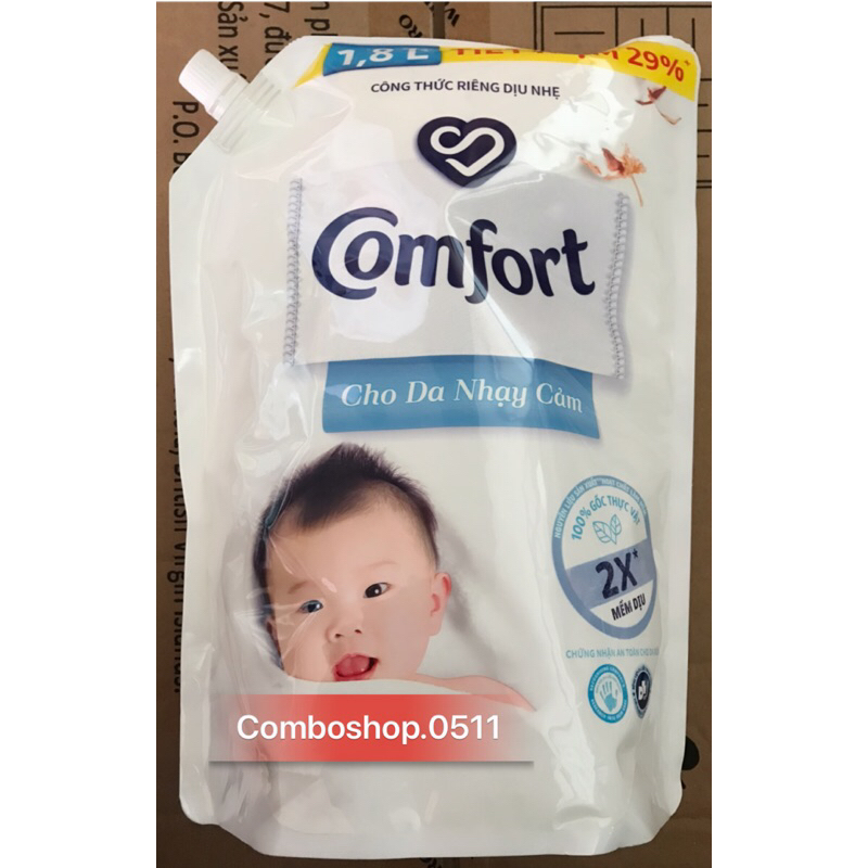 Nước xả Comfort TÚI 1,8L hoặc 1,7L CÁC MÀU