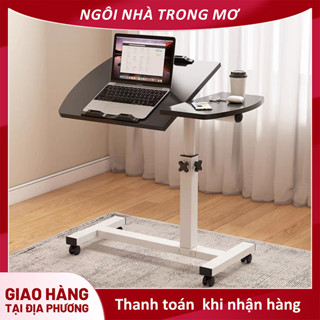 Bàn Chân Cao Điều Chỉnh Mặt Bàn Tiện Lợi Thiết Kế Bánh Xe Thông Minh Bàn Học Bàn Làm Việc Nâng Hạ Độ Cao