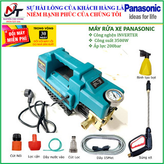Máy rửa xe Panasonic công suất 3500W. Bảo hành chính hãng.