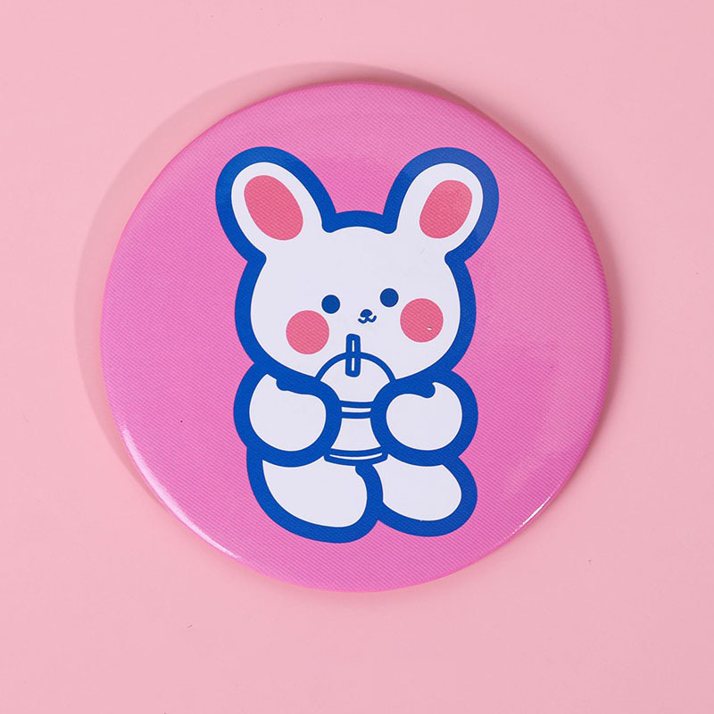 Gương Mini Cầm Tay Đáng Yêu, Gương Tròn Bỏ Túi Tiện Dụng Cho Bạn Trang Điểm Dễ Dàng