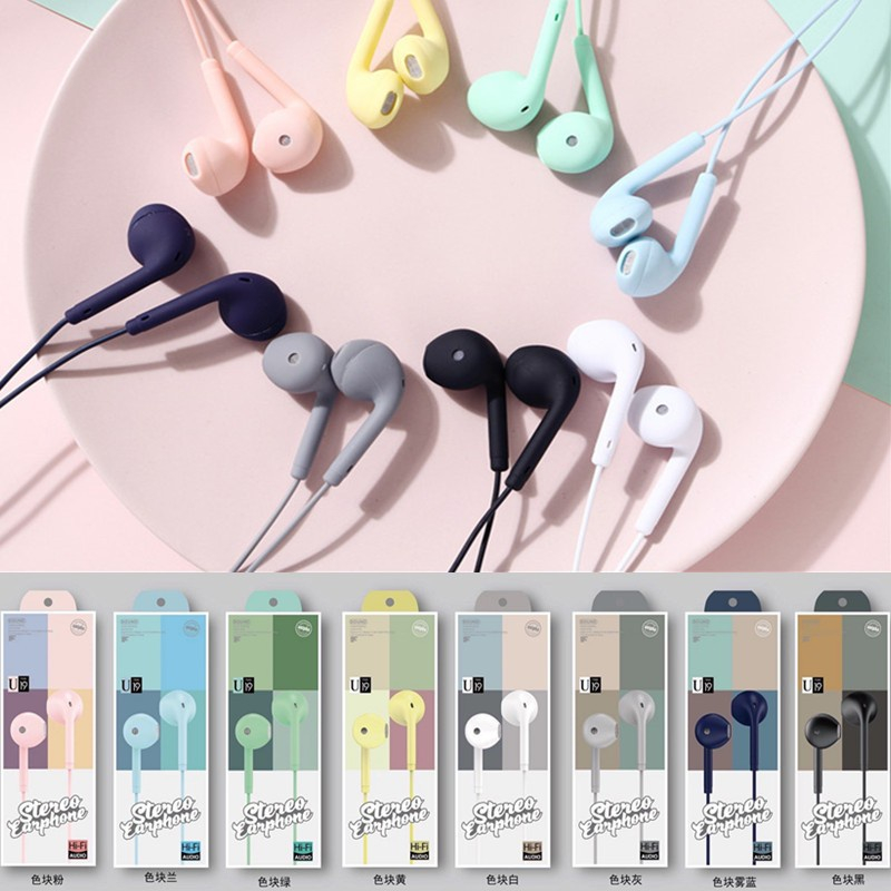 Tai nghe U19 có dây có mirco đàm thoại , nhiều màu sắc , bảo hành 12 tháng