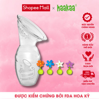 Cốc hứng sữa silicone Gen.1 100ml và Nút hoa chặn Haakaa