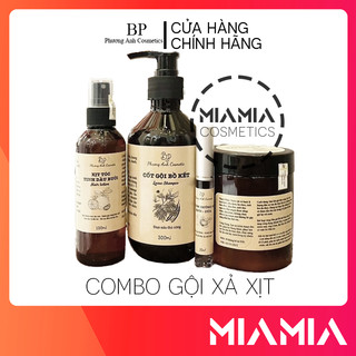 Combo cốt gội bồ kết phương anh + dầu ủ xả bưởi dừa chính hãng