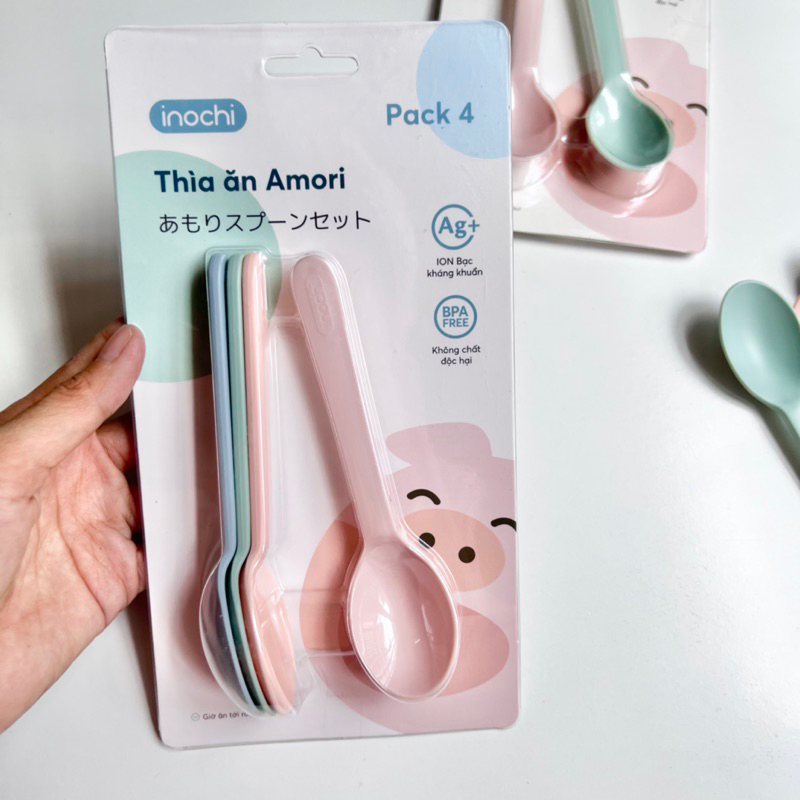 Thìa ăn dặm cho bé inochi Thìa ăn Amori