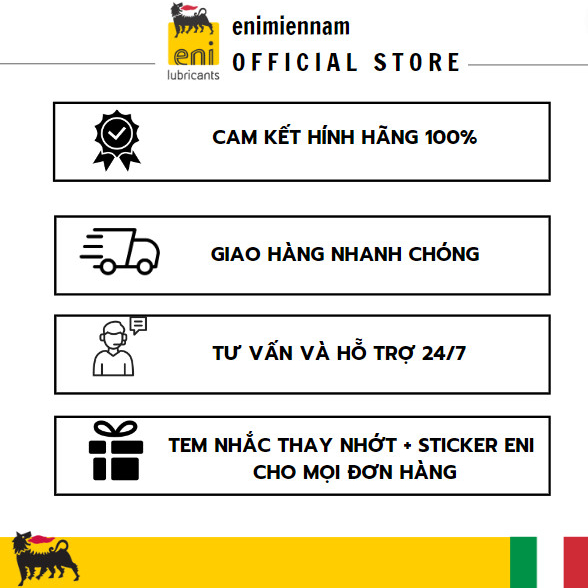 Combo Eni Scooter 10W40 1.2L + 3 Nhớt Láp 80W90 120ML