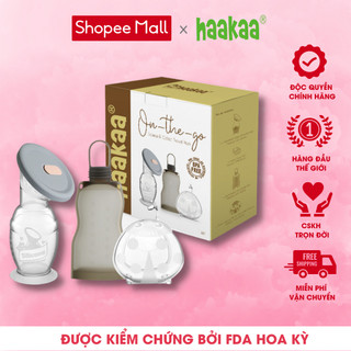 Combo Cốc Hứng sữa Gen.2 100ml, Miếng Lót hứng sữa 40ml, Túi trữ sữa 260ml Haakaa