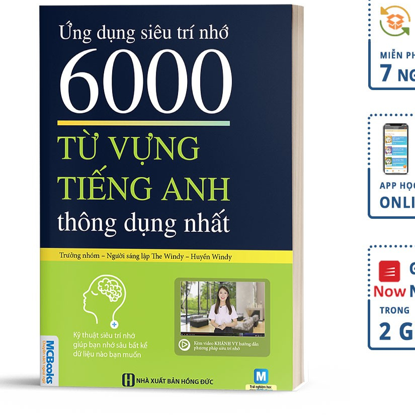 Sách - Ứng Dụng Siêu Trí Nhớ 6000 Từ Vựng Tiếng Anh Thông Dụng Nhất - Tặng Kèm App Online