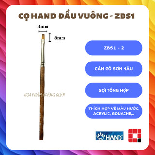 CỌ VẼ ĐẦU VUÔNG HAND - ZBS1