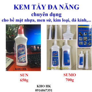 Combo 2 Chai Nước Tẩy Đa Năng SUN 650g Sumo 700Gr