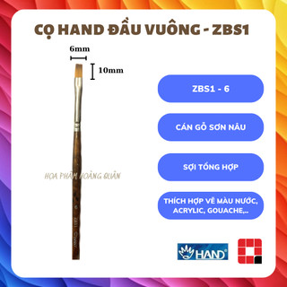 CỌ VẼ ĐẦU VUÔNG HAND - ZBS1