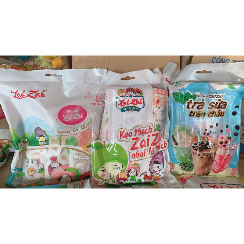 Túi 650gr thạch Zai Zai thơm ngon vị hoa quả và trân Châu ( Date mới nhất)