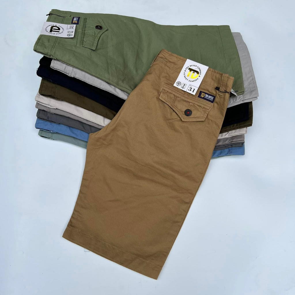 Quần Sọt Kaki NAM Bigsize 50kg - 80kg dáng Basic 9 màu trẻ trung vải mềm mịn