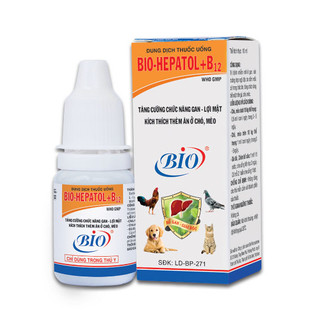 BIO HEPATOL - 10 ML/LỌ - DUNG DỊCH UỐNG BỔ GAN, TĂNG CƯỜNG CHỨC NĂNG GAN