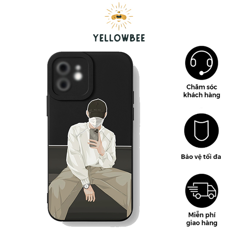 Ốp lưng case i.phone 6 7 8 Plus X Xr XsM 11 12 13 14 15 ProMax - YL124- YellowBee