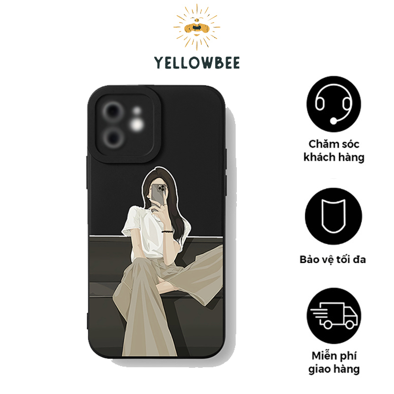 Ốp lưng case i.phone 6 7 8 Plus X Xr XsM 11 12 13 14 15 ProMax - YL124- YellowBee
