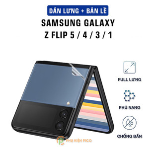 Dán lưng Samsung Z Flip 4 / Samsung Z Flip 3 / Flip 5 full mặt lưng dẻo trong suốt - Dán dẻo Samsung Galaxy Z Flip 3 5G