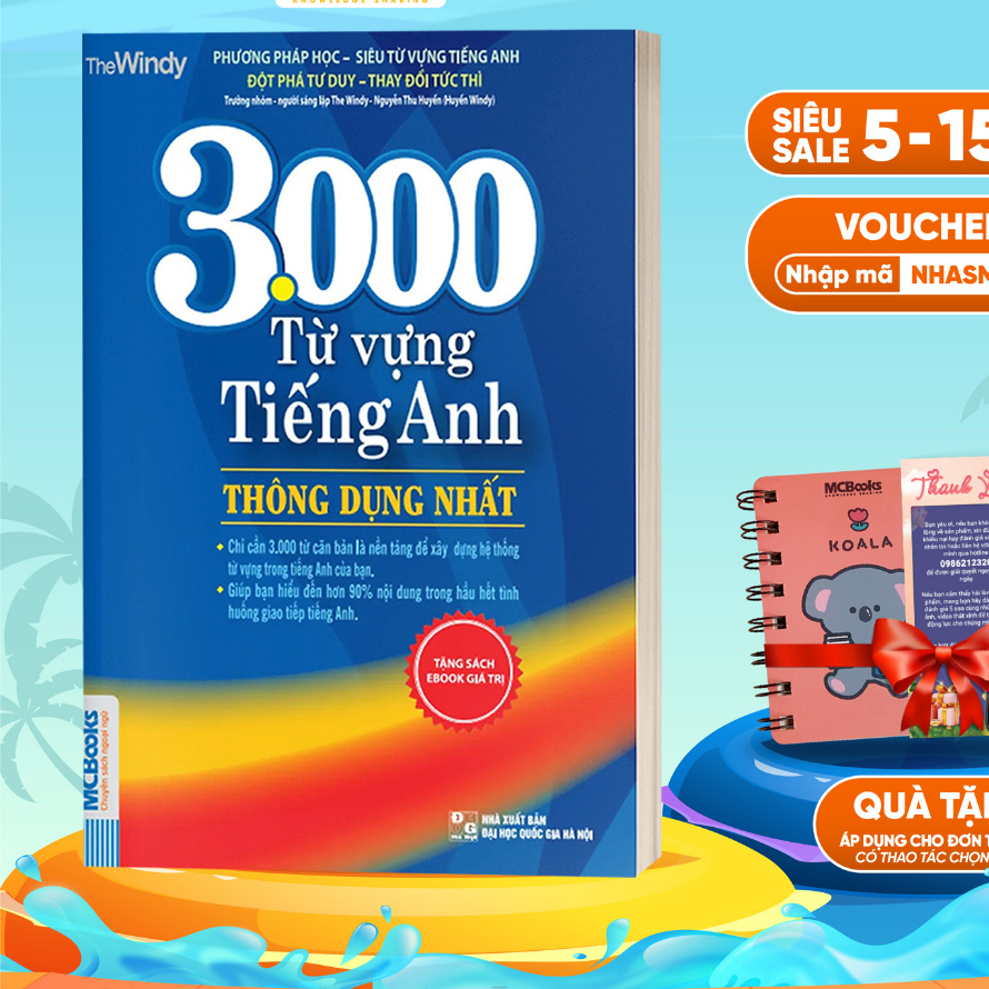 Sách - 3000 Từ Vựng Tiếng Anh Thông Dụng Nhất Dành Cho Người Học Cơ Bản - Học Kèm App Online