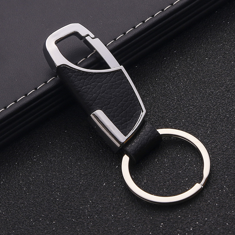 MÓC KHOÁ XE MÁY, MÓC KHOÁ XE Ô TÔ BẰNG DA PHỐI THÉP KHÔNG GỈ SANG TRỌNG LỊCH LÃM MÃ D02