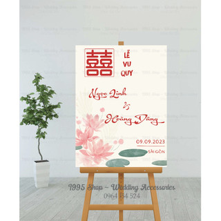 Bảng tên trang trí đám cưới - bảng welcome đám cưới