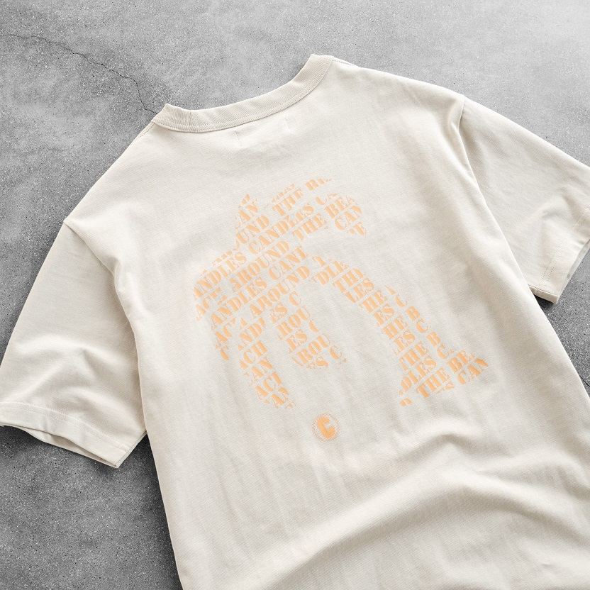 Áo thun nam nữ oversize CANDLES PALM T-SHIRT chất liệu cotton 100% 280gsm in thêu họa tiết chính hãng