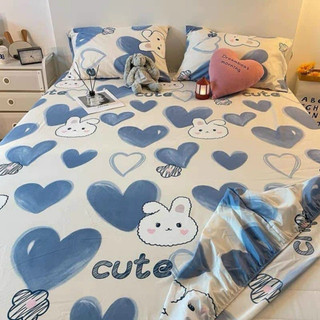 Bộ Ga Gối Cotton Poly Mẫu DOREMON ĐÁNH ĐÀN