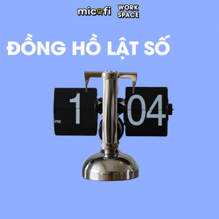 Đồng Hồ Lật Số Micofi Để Bàn Phong Cách Cổ Điển Retro Trang Trí Decor Vintage Auto Flip Clock