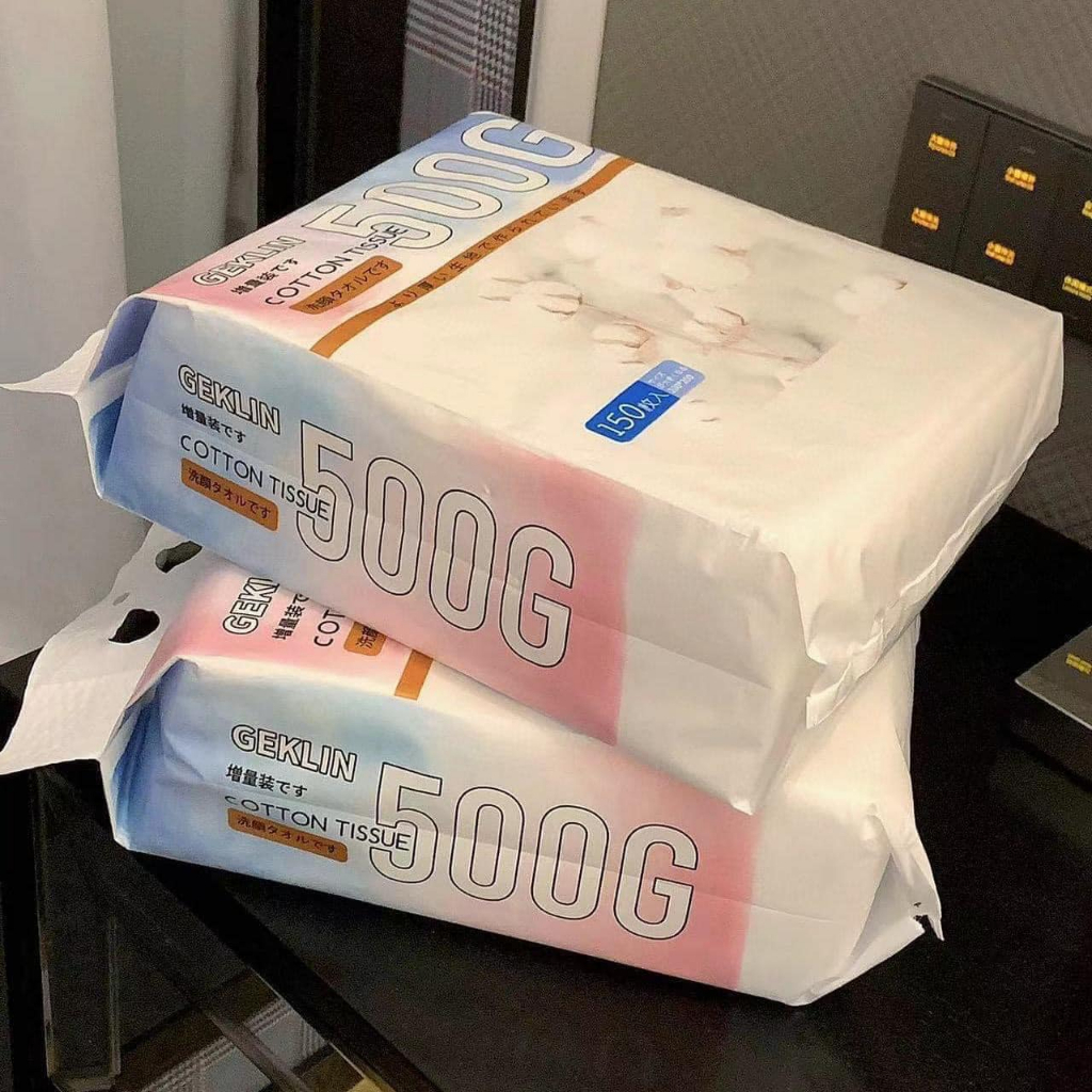 Bịch 150 tờ khăn lau đa năng Geklin, khăn rút chất liêu Cotton mềm mượt