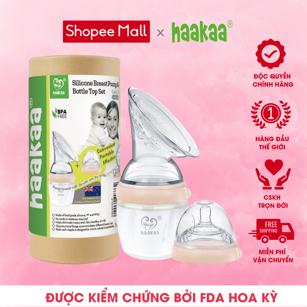 Combo Cốc Hứng Sữa Gen.3 và Núm Ti Size M, L. Chất liệu cao cấp, an toàn. Không chứa BPA, PVC và phthalate