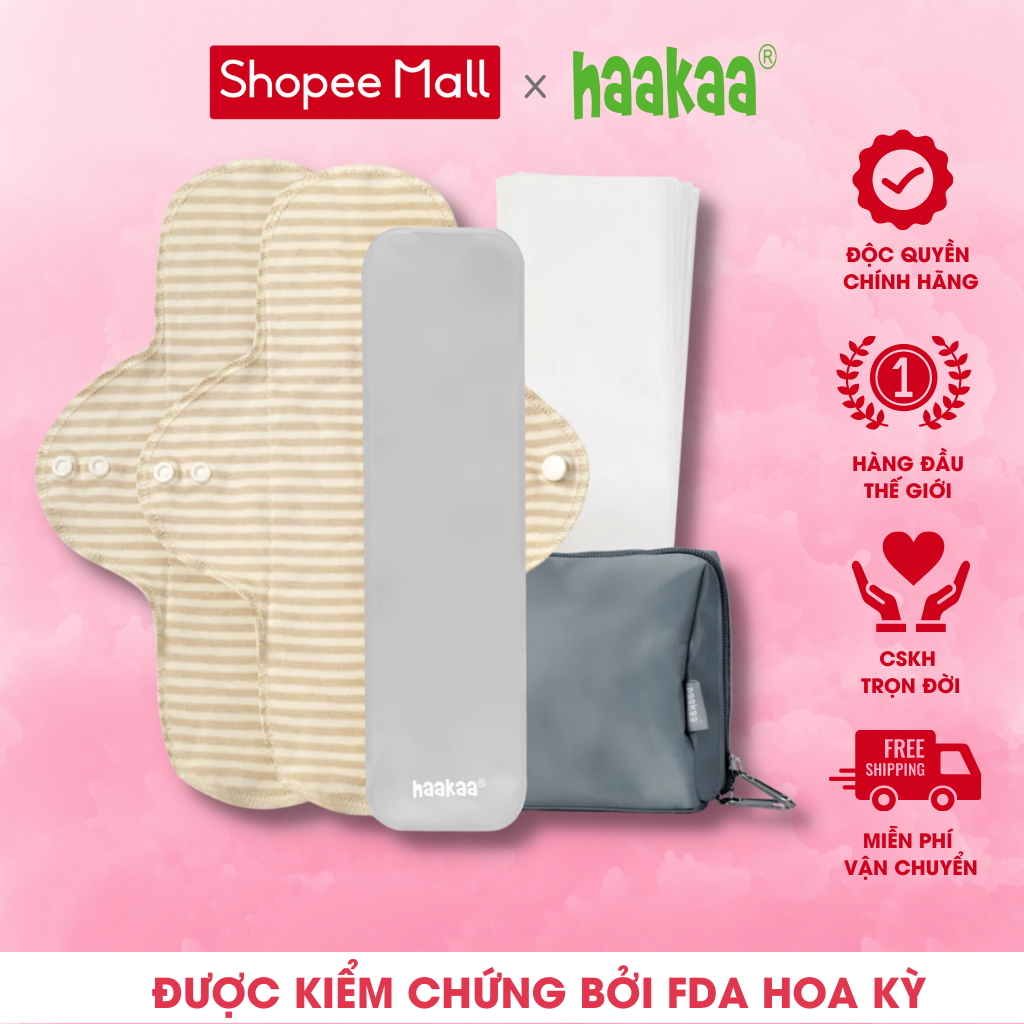 Miếng đệm chườm làm mát, giảm đau cô bé cho mẹ sau sinh Haakaa. Không chứa BPA và phthalate.