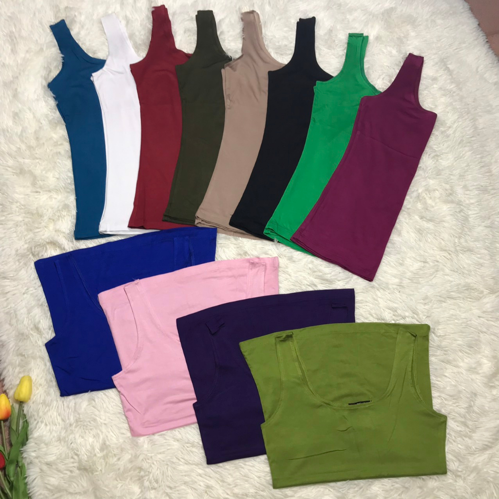 Áo hai dây nữ dáng ôm bản to- Áo sát nách ba lỗ nữ không tay dáng ôm thời trang co giãn, mềm mịn