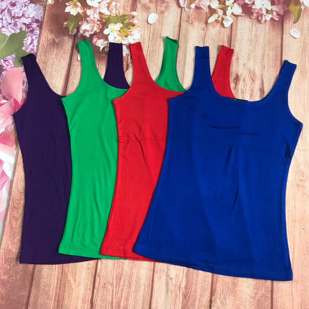 Áo hai dây nữ dáng ôm bản to- Áo sát nách ba lỗ nữ không tay dáng ôm thời trang co giãn, mềm mịn