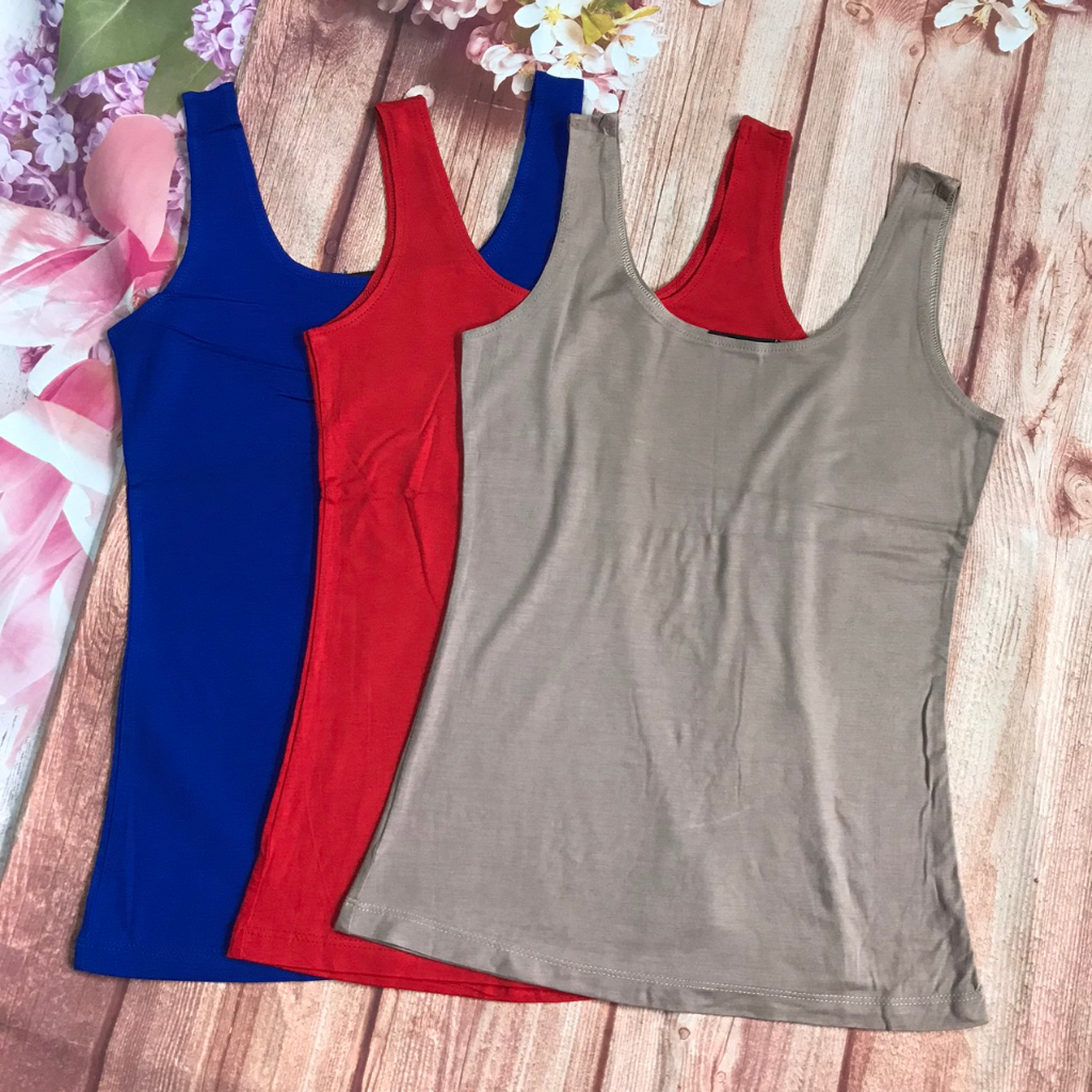 Áo hai dây nữ dáng ôm bản to- Áo sát nách ba lỗ nữ không tay dáng ôm thời trang co giãn, mềm mịn