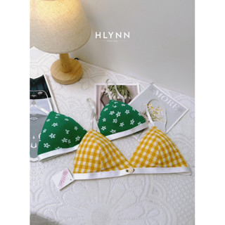 Áo bra áo ngực tam giác có mút hoạ tiết dễ thương m240