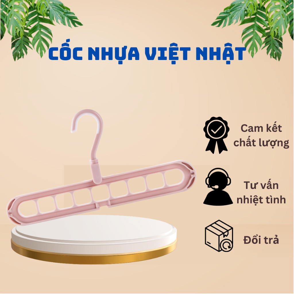 Móc treo quần áo thông minh 9 lỗ - Móc treo quần áo đa năng tiết kiệm diện tích