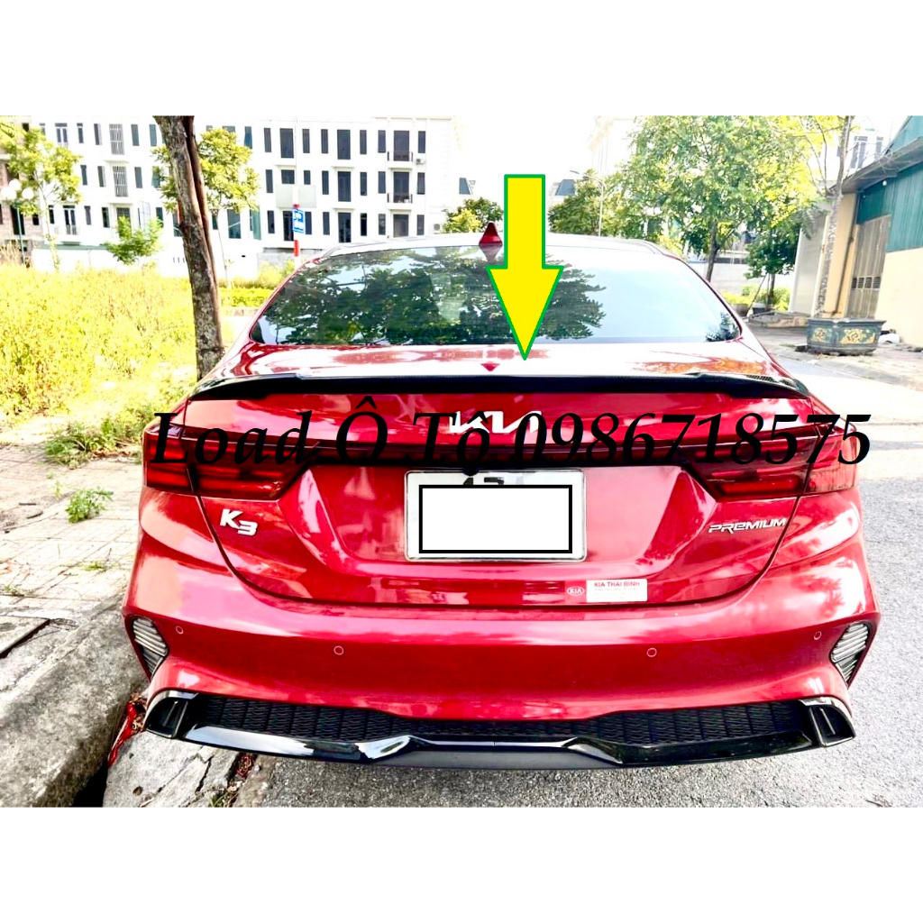 Đuôi Gió Liền Cốp Carbon Kia k3 2023, Cerato 2019-2021 Cao Cấp Nhất