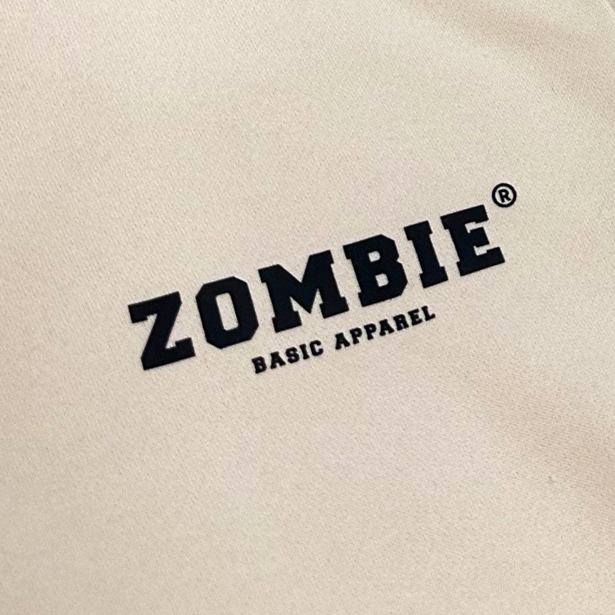 Áo hoodie zip Zombie Club x PAMIN Logo SS2 màu kem HZB12