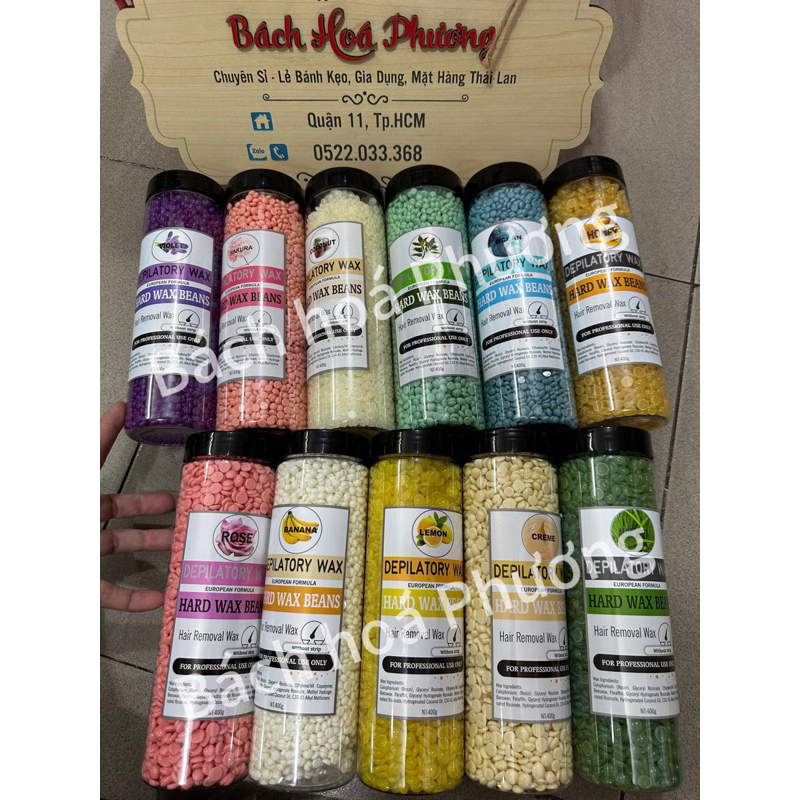 Sáp wax lông nóng dạng hạt hủ 400g Chính Hãng