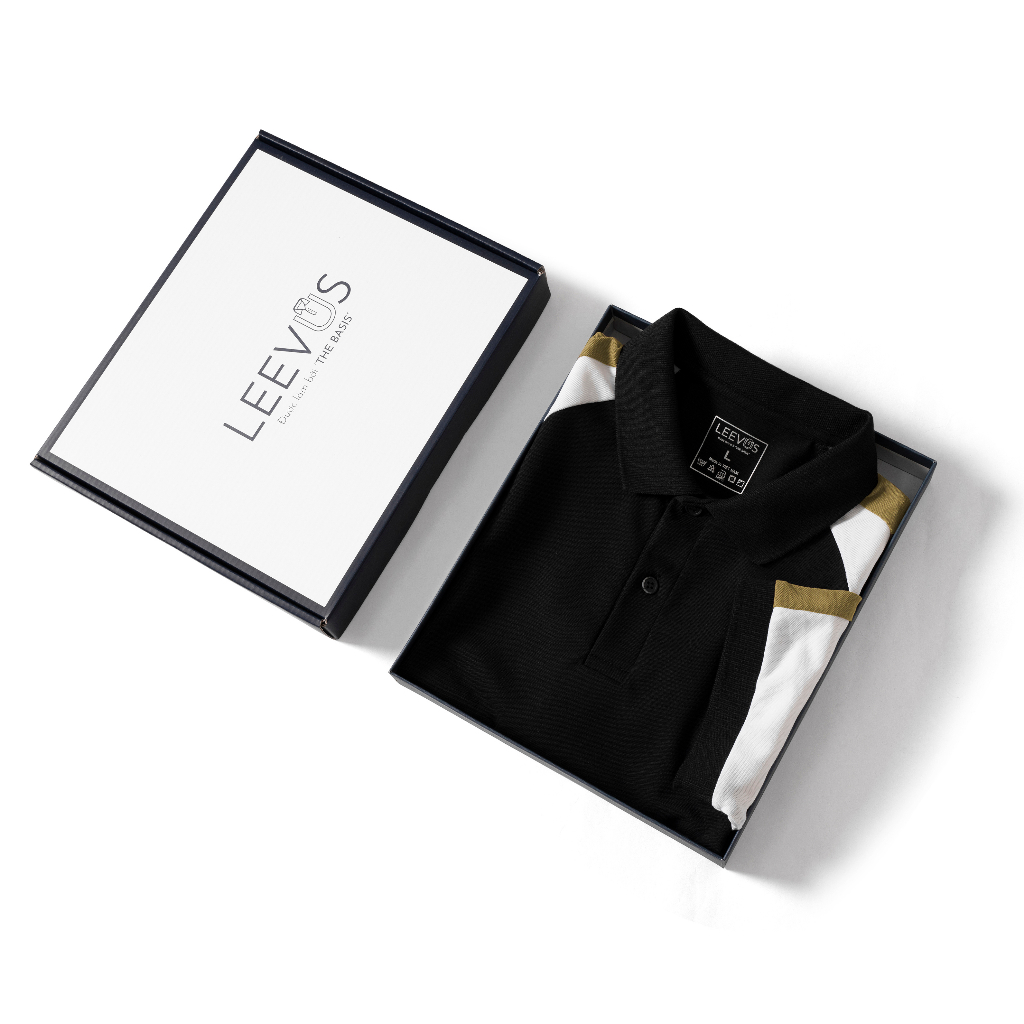 Áo Polo nam HOWLL LEEVUS phối màu raglan, vải CVC cá sấu, form regular APL304