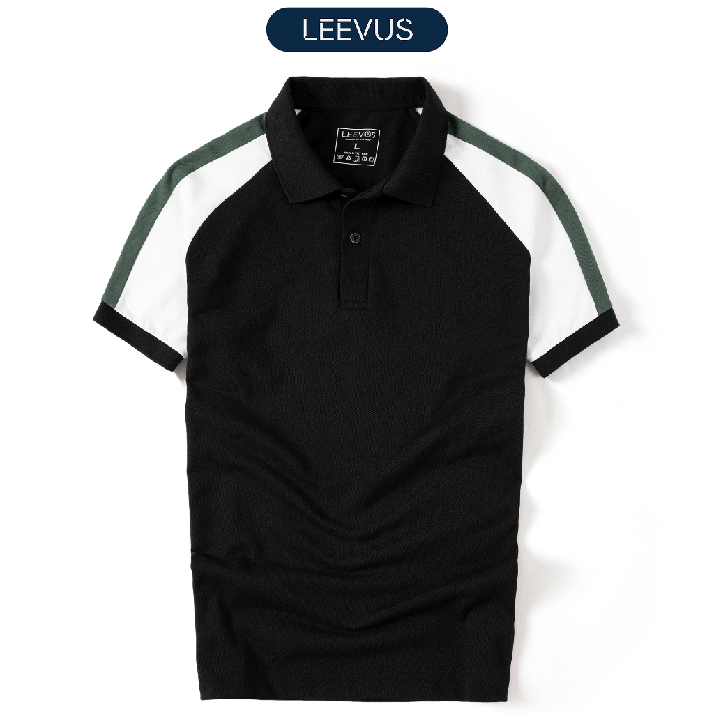 Áo Polo nam HOWLL LEEVUS phối tay raglan, vải CVC cá sấu, form regular HOWLL LEEVUS APL304