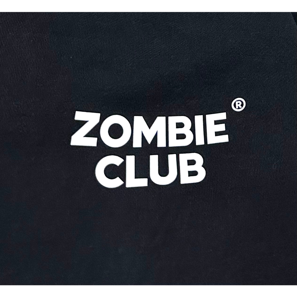 Áo hoodie zip Zombie Club x PAMIN Logo SS3 màu đen HZB13