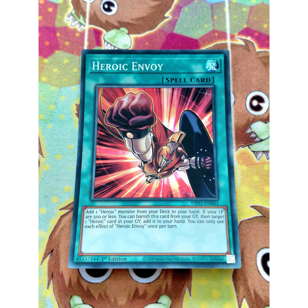 Thẻ Bài Yugioh Spell Heroic Envoy - DIFO-EN061 - Super