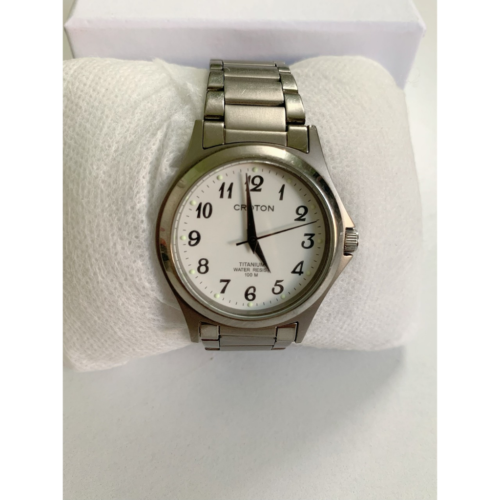 Đồng hồ nam Croton Titanium 69RT-139M hàng si Nhật đã qua sử dụng hình thức đẹp