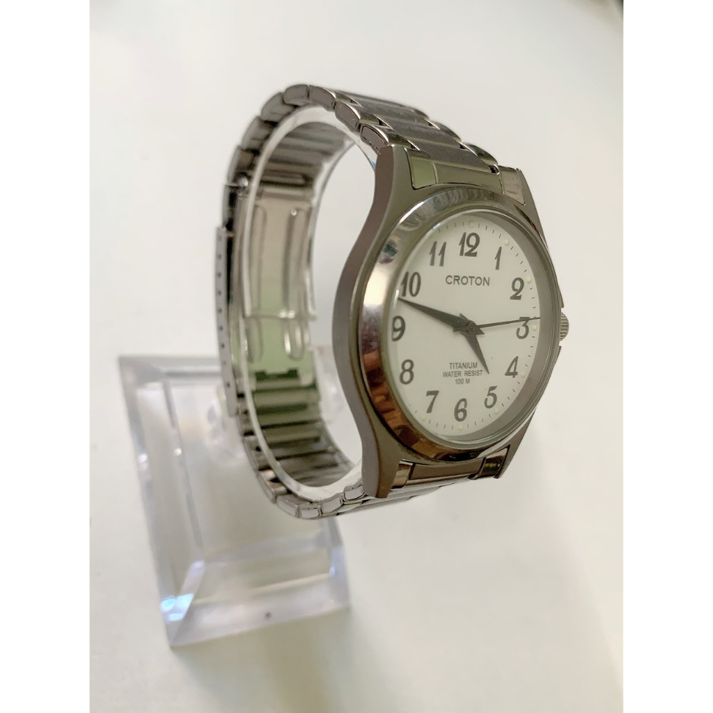 Đồng hồ nam Croton Titanium 69RT-139M hàng si Nhật đã qua sử dụng hình thức đẹp