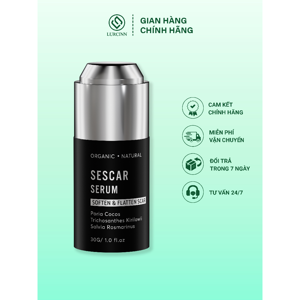 Tinh chất phục hồi Lurcinn Sescar Serum 30g