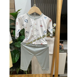 bộ dài unchi cúc giữa quần màu petit