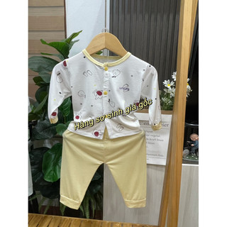 bộ dài unchi cúc giữa quần màu petit