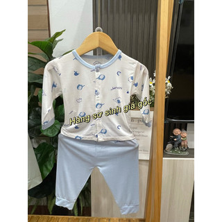 bộ dài unchi cúc giữa quần màu petit